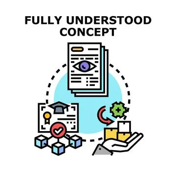 Understanding business concept through learning and development process Stock Illustration