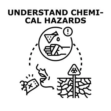 Understanding chemical hazards vector concept Stock Illustration