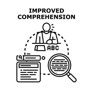 Understanding complex information for improved comprehension development Stock Illustration