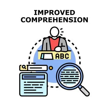Understanding complex information for improved comprehension development Stock Illustration