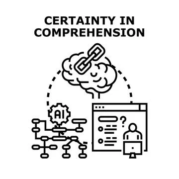 Understanding concept clarity through artificial intelligence Stock Illustration