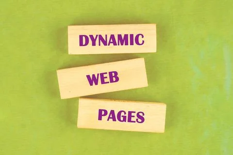 Understanding the concept of dynamic web pages in web development and desig.. 库存照片