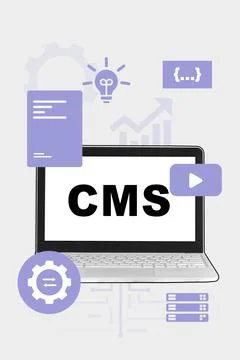 Understanding content management system tools for efficient website building Stock Photos