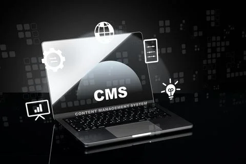 Understanding content management systems in a digital workspace environment Stock Photos