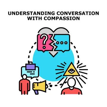 Understanding conversation with compassion vector concept Stock Illustration