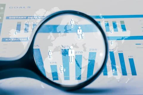 Understanding customer data through CRM tools and analysis in a business se.. Stock Photos
