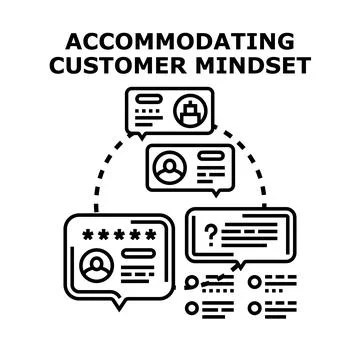 Understanding customer mindset for improved business strategy Stock Illustration