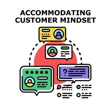 Understanding customer mindset for improved business strategy Stock Illustration