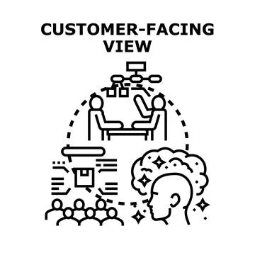 Understanding customer perspective and experience concept Ilustración de archivo