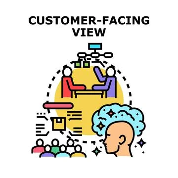 Understanding customer perspective and experience concept Ilustración de archivo