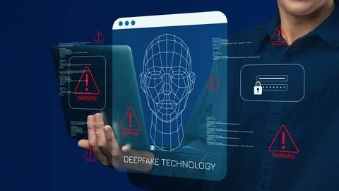 Understanding deepfake technology and its impact on digital security and privacy Stock Photos