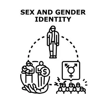 Understanding gender identity and expression concepts イラスト素材