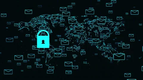 Understanding global email security and data protection strategies for mode.. 스톡 동영상 332846646