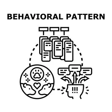 Understanding human behavioral pattern and decision making 스톡 일러스트
