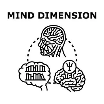 Understanding mind dimension, intellect, and mental health Stock Illustration