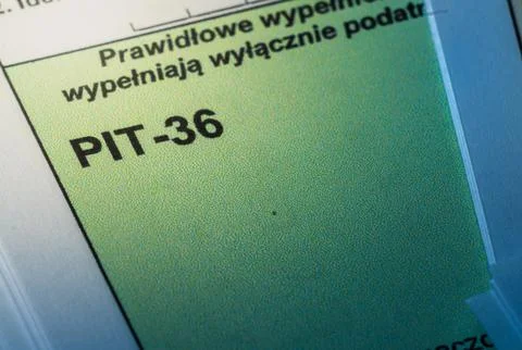 Understanding Polish PIT forms for individual income tax returns and financ.. Stock Photos