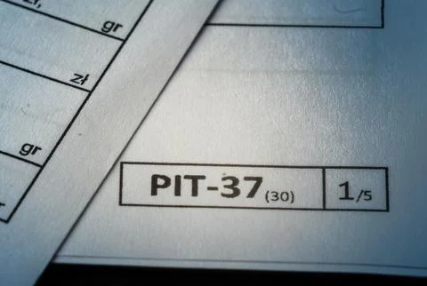 Understanding Polish PIT Tax Forms for Personal Income Reporting and Complian Stock Photos