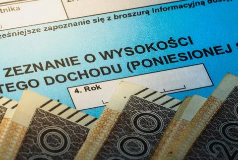 Understanding Polish Pit Tax Forms and Their Role in Individual Finance Man.. Stock Photos