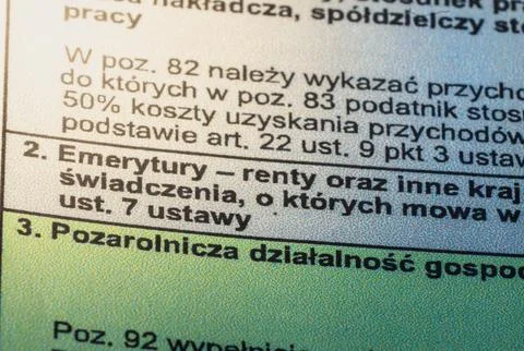Understanding Polish Pit Tax Forms for Financial Reporting and Compliance Stock Photos