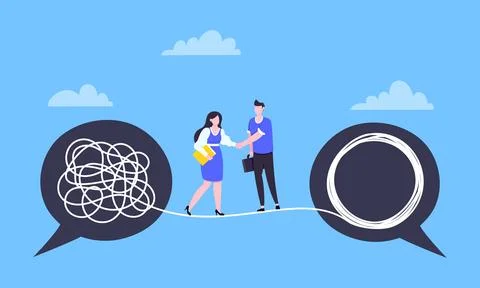 Understanding problem solution simplify challenge. Stock Illustration