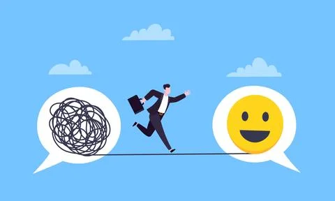 Understanding problem solution simplify challenge. Stock Illustration