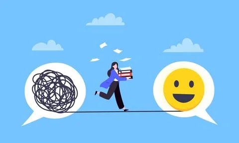 Understanding problem solution simplify challenge. Illustrazione stock