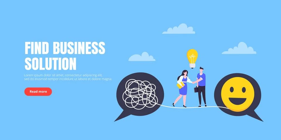 Understanding problem solution simplify challenge. イラスト素材