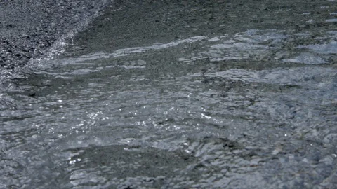 Undertow on lake beach Stock Footage 104954450