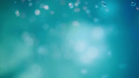 Underwater air bubbles ascending Stock Footage 76982418