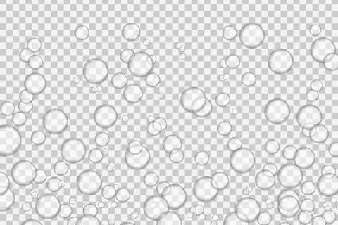 Underwater air bubbles Illustrazione stock