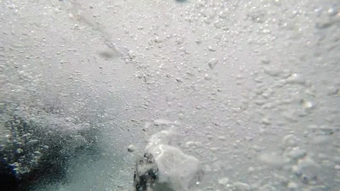 Underwater air bubbles texture Stock Footage 86951485