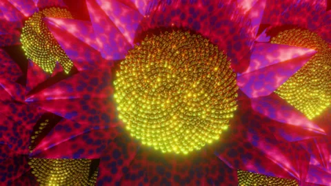 Underwater alien plant gentle waves 3d seamless loop 動画素材 235181164