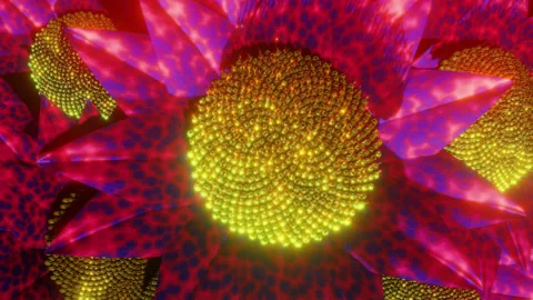 Underwater alien plant strong waves 3d seamless loop 動画素材 235179138
