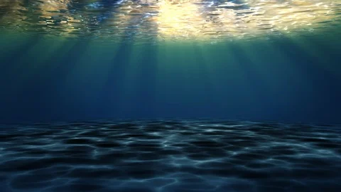 Underwater Animation HD. Flight Under Sea Water Stock Footage 121405039