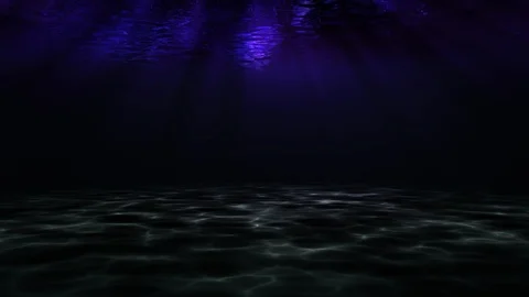 Underwater Animation HD. Flight Under Sea Water Stock Footage 121405110