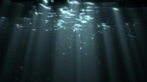 Underwater Animation. Ocean Depth Background. Undersea Scene Animation Video stock 312050986
