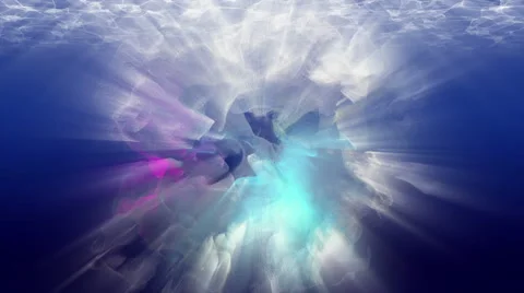Underwater animation particles with volume rays Stock-Footage 40340341