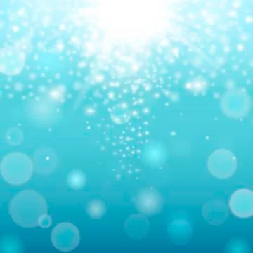 Underwater background and sun light . Vector. Stock Illustration