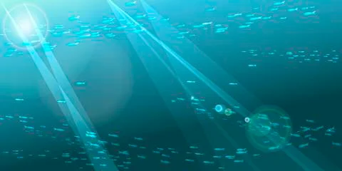 Underwater background Stock Illustration