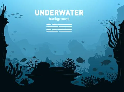 Underwater Background illustration Stock Illustration