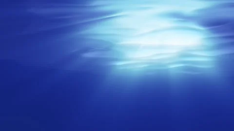 Underwater Background with Light Rays from Surface - 3D Rendered Video stock 140230653