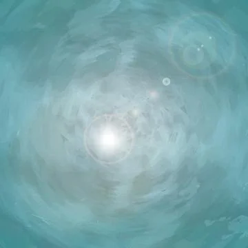 Underwater background with sun rays and lens flare Stock Illustration