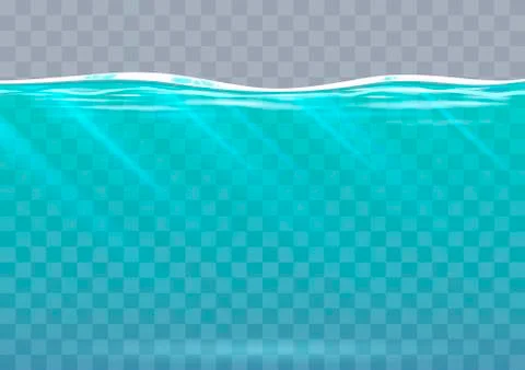 Underwater background in vector graphics Stock Illustration