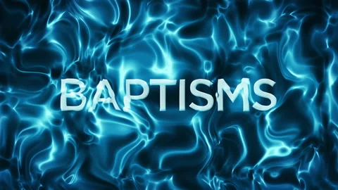 Underwater BAPTISM Sign Background Loop Stock Footage 311727081
