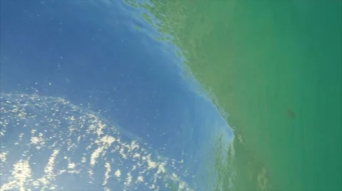 Underwater beach wave slow motion Video stock 54712535