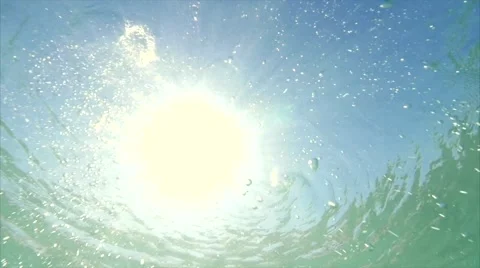Underwater beach wave slow motion Video stock 54712666