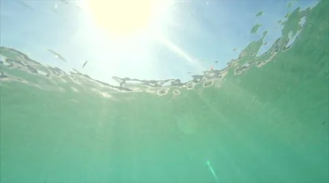 Underwater beach wave slow motion Video stock 54712782