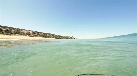 Underwater beach wave slow motion Video stock 54713224