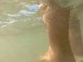 Underwater Bikini Girl HS30 Slow Motion 240fps Legs in Ocean Footage