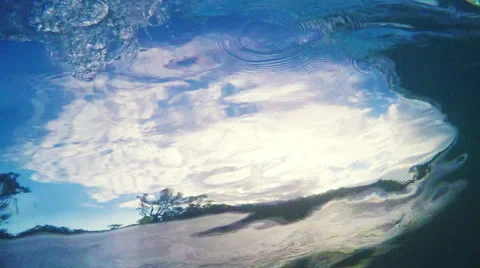 Underwater Blue Ocean Wave Stock Footage 52711250